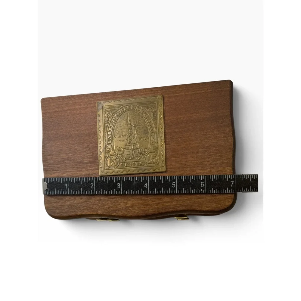 1886-1986 Commemorative Statue of Liberty Centennial Wooden Trinket Box
